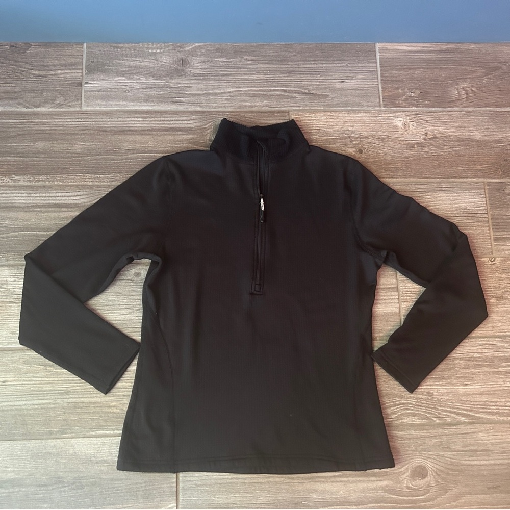 Magellan Outdoors Womens Black 1/4 Zip Performance Pullover Top Size M